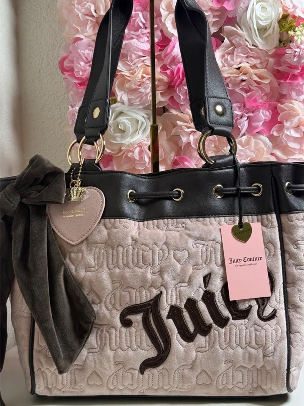 Juicy Couture Vintage Daydreamer Tote Bag Dusty Blush